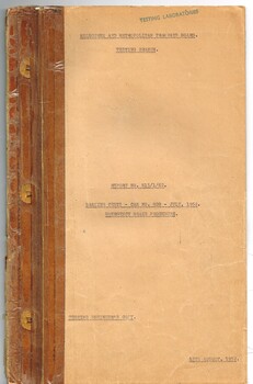 "Braking Tests - Car No. 928 - July 1952 - Emergency Brake Procedure"