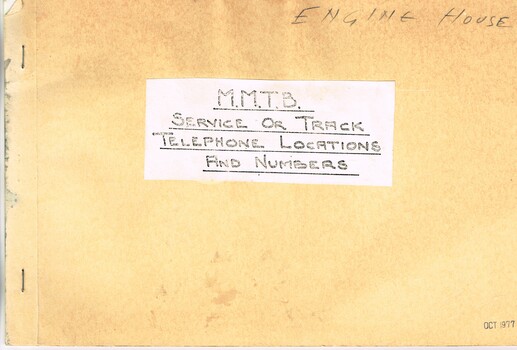 "MMTB Service of Track Telephone Locations and Numbers"