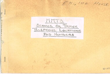 "MMTB Service of Track Telephone Locations and Numbers"