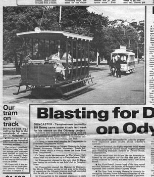 "Our tram on track"