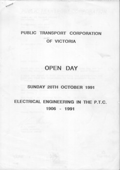 "Electrical Engineering in the PTC 1906 - 1991"