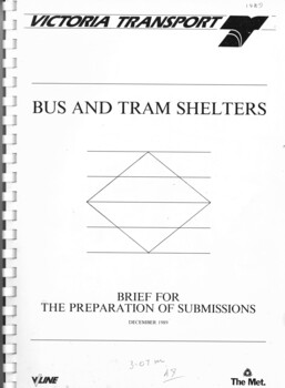 "Bus and Tram Shelters - Brief for the Preparation of Submissions"