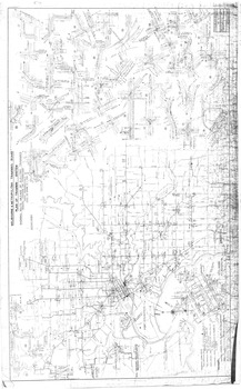 "Plan of Tramway System - showing route mileage of electric tramways"