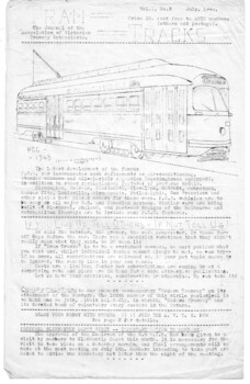 "Tram Tracks - Vol 1 - No. 3 - July 1946"
