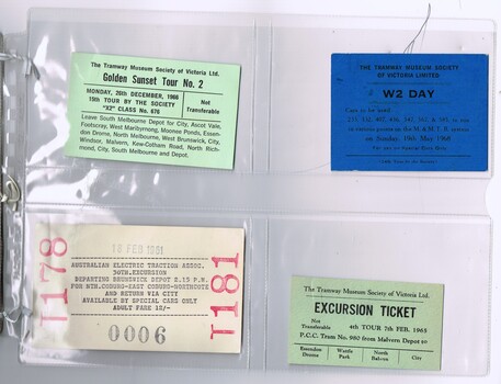 Set of 12 tickets for Melbourne tram tours