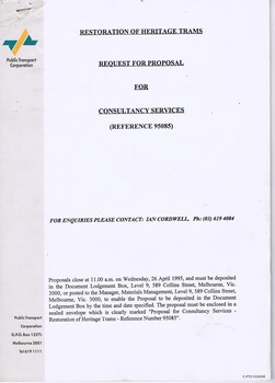 "Request for Proposal for Consultancy Services (Reference 95085)"