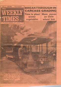 "The Weekly Times - Jan. 29, 1975", "Vintage Trams"