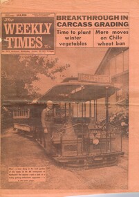 "The Weekly Times - Jan. 29, 1975", "Vintage Trams"