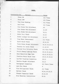 "MTA Tram Maintenance Instructions - Version 1.0, May 1988"