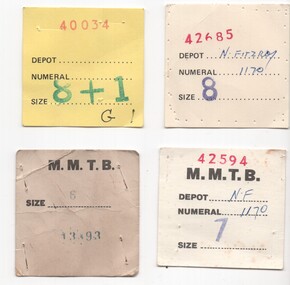 Document - Form/s, Melbourne & Metropolitan Tramways Board (MMTB), 1980's