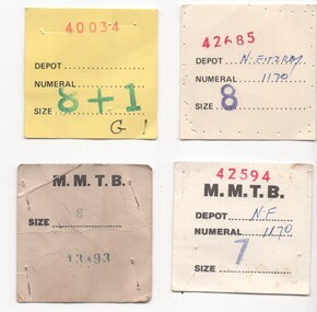 Document - Form/s, Melbourne & Metropolitan Tramways Board (MMTB), 1980's