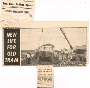 "New life for old tram"