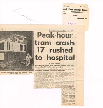 "Peak-hour tram crash: 17 rushed to hospital"