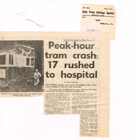 "Peak-hour tram crash: 17 rushed to hospital"