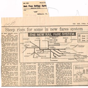 . "Steep rises for some in new fares system",  "Train, tram Fares Shake up - one - ticket travel plan"