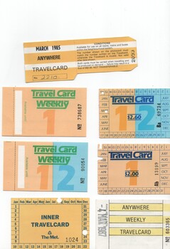 Set of  7 The Met travel cards