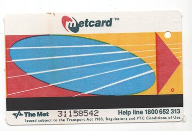 Metcard tickets, standard or base card,