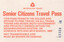 "Senior Citizens Travel Pass"