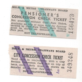 "City Concession Check Ticket"