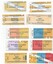 Set of  18 The Met travel cards,