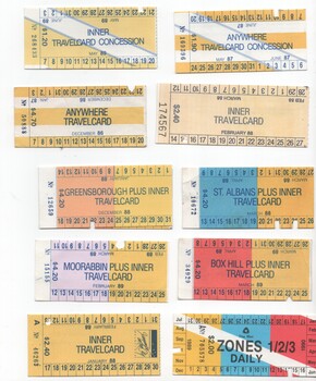 Set of  18 The Met travel cards,