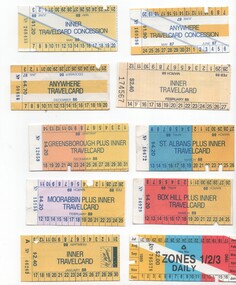 Set of  18 The Met travel cards,