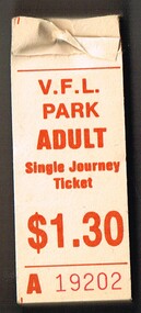 VFL Park Adult - Single Journey tickets