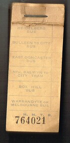 MMTB Bus transfer tickets