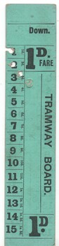 Trip Slip - cable tram Bell Punch type