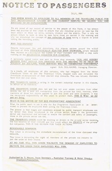 "Notice to Passengers"