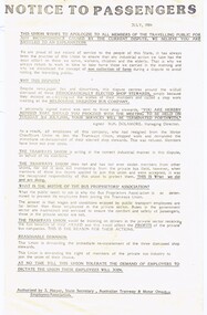 "Notice to Passengers"
