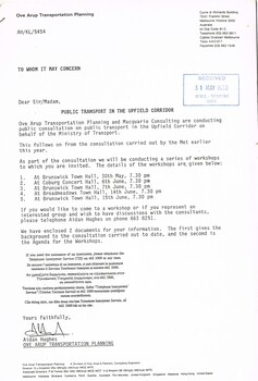 "Public Transport in the Upfield Corridor"