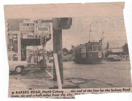 Bakers Road tram terminus