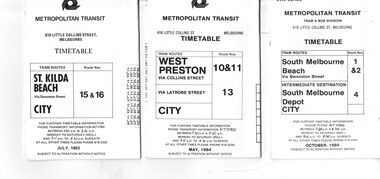 Set of 3 The Met - Metropolitan Transit