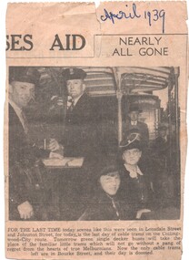 final day of operation of Collingwood cable trams