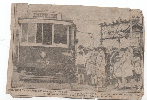 One man trams - their disadvantage when crowded
