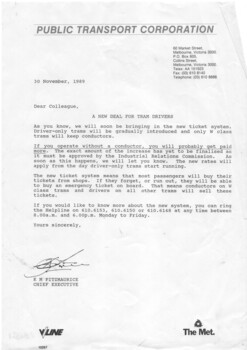 "A New Deal for Tram Drivers"