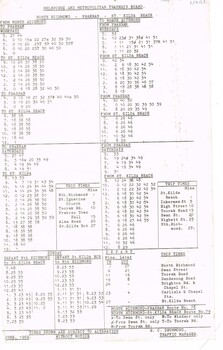 Set of 13 Timetables MMTB