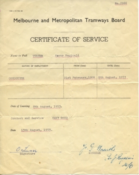 Oscar Reginald Turner Conductor retirement