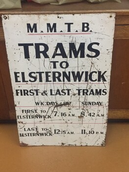 "Trams to Elsternwick"