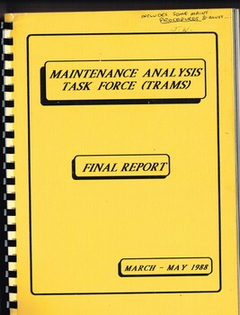 "Maintenance Analysis Task Force (Trams)