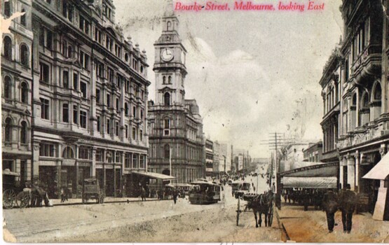 Bourke Street Melbourne looking east