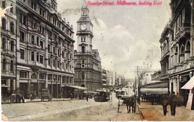 Bourke Street Melbourne looking east