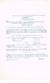 "Notice Papers for 'The Melbourne Tramways Trust' meetings"