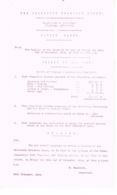 "Notice Papers for 'The Melbourne Tramways Trust' meetings"