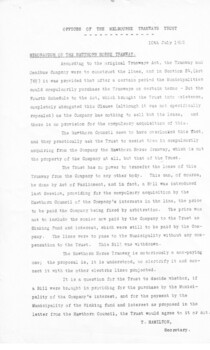 "Memorandum on the Hawthorn Horse Tramway"