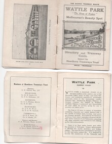"Directory and Tramway Guide issued by the Hawthorn Tramways Trust"