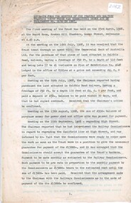 "Extracts from the Minutes of the Prahran and Malvern Tramways Trust which was constituted under Act of Parliament No. 21030 in 1907"