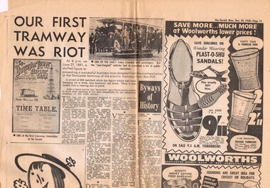 "Our First Tramway was Riot"
