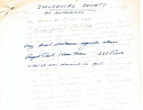 notes on the Zoo Horse tramways